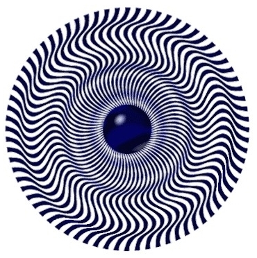 Fija tu mirada en el ojo azul